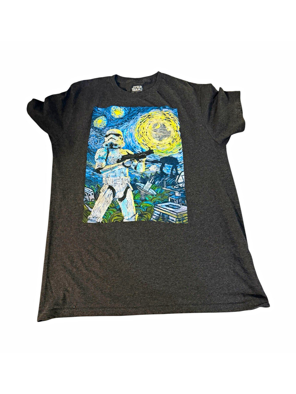 Star Wars Stormtrooper Graphic T-Shirt Dark Gray Size L Clothing